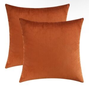 Velvet Pillow Covers - Orange
